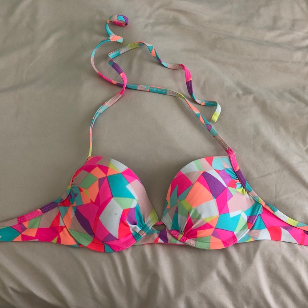 Multi color bikini top